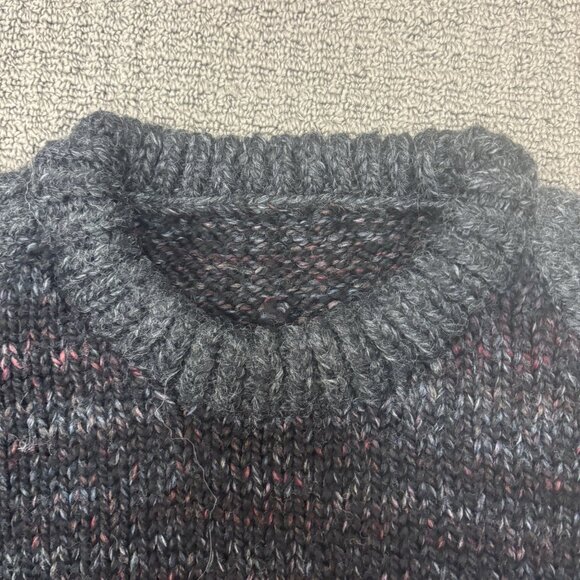 Vintage Handmade Pullover Sweater Large Knit Raglan Jumper Chunky Thick Heavy - Picture 7 of 8